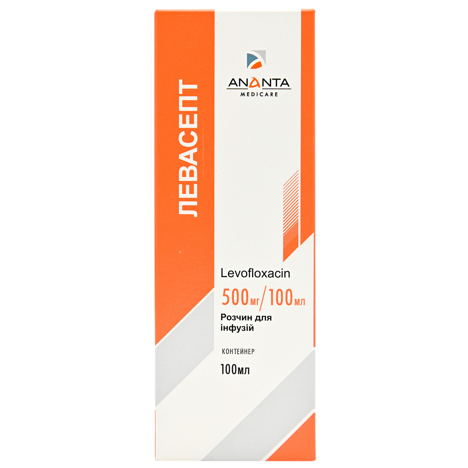 Левасепт р-н д/інфузій 500 мг/100 мл по 100мл в контейнерах №1